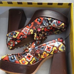 Nordstrom Multicolor Floral Platform Heels